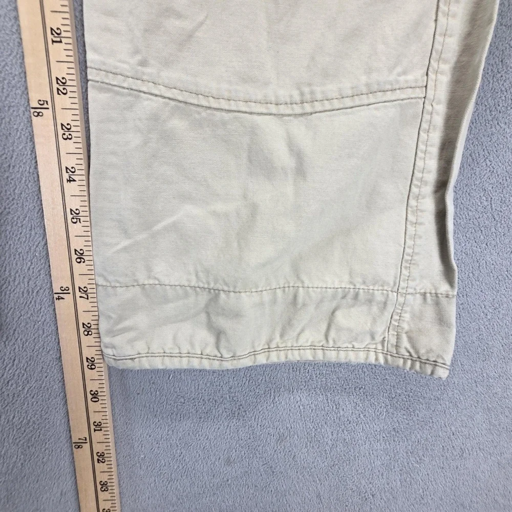 VTG Levis Engineered Jeans Mens 32x30 Beige Buckle Back One Pocket Double Knee